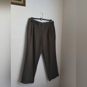 Lauren Ralph Lauren Trousers Men 34 X 29 Brown Dress Pants 100% Wool Office